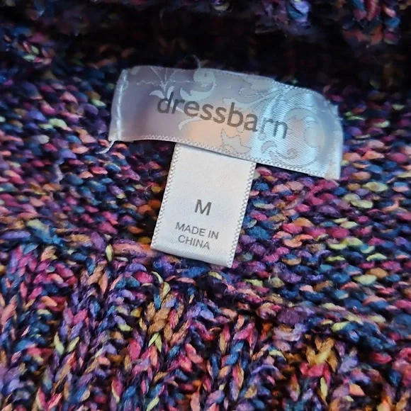 Dressbarn Asymmetrical Turtleneck Collared Sweater Size Med - Picture 3 of 9